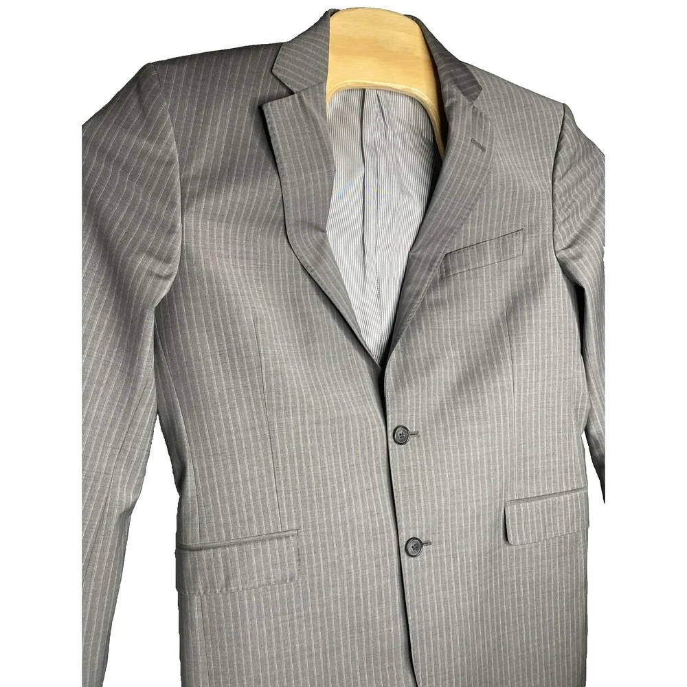 BROOKS BROTHERS REGENT‎ MENS 40R EXPLORER FIT WOOL SUIT JACKET BLAZER Pinstripe